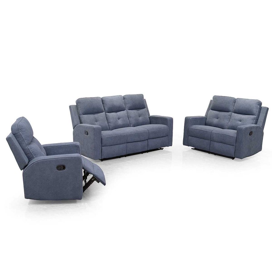 Sof S Muebles tifón | Sofa 2 Plazas Relax Manual Eneko Tela Gris