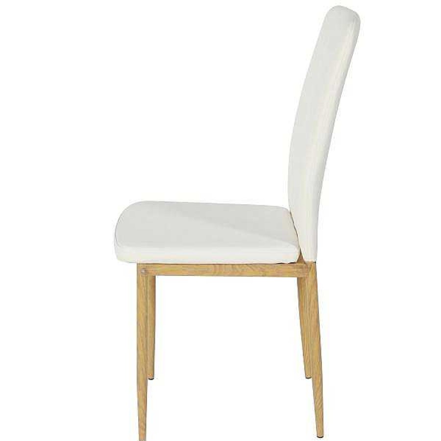 Muebles Muebles tifón Sillas De Sal N | Silla De Comedor Salma Pu Blanco