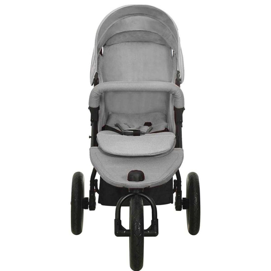 Beb Muebles tifón | Carrito De Beb S De Acero Gris Claro