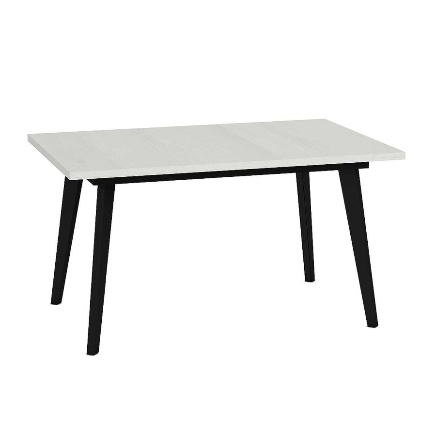 Muebles Muebles tifón Mesas De Comedor | Mesa Comedor Pata Met Lica Inclinada Negra Einar Polar Ext. 90 140(191)