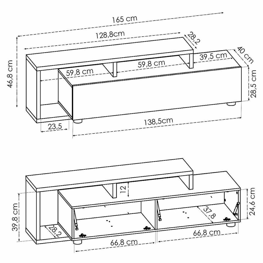 Muebles Muebles tifón Muebles Tv | Mueble De Tv Rainbow