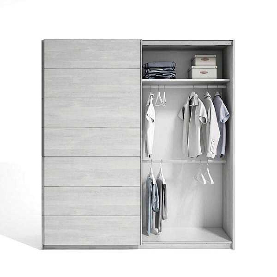 Muebles Muebles tifón Armarios Para Dormitorio | Armario De Puertas Correderas Gris Emerot Gris