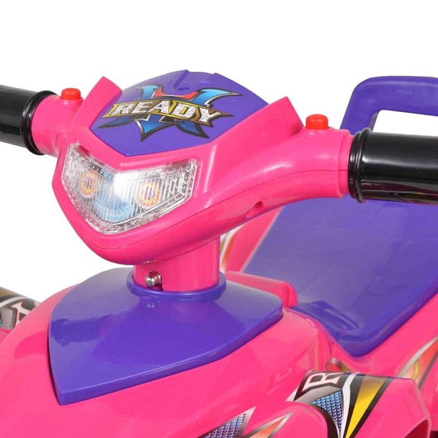 Beb Muebles tifón | Quad Atv Correpasillos Infantil Con Sonidos Y Luces Rosa Morado