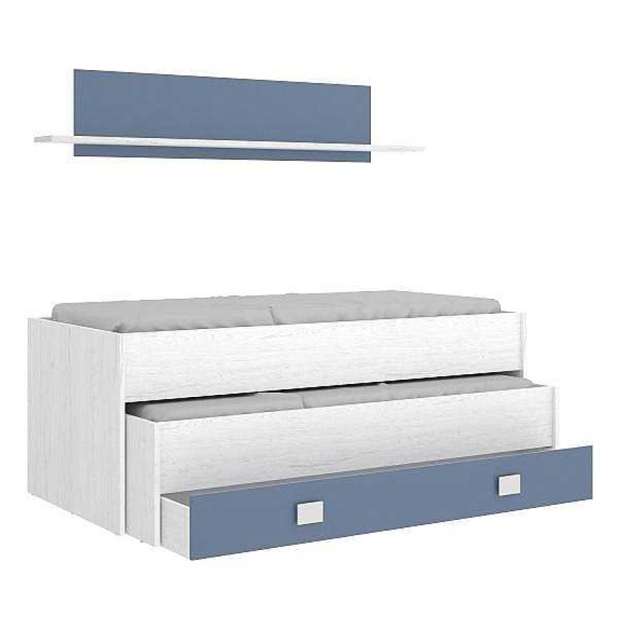 Muebles Muebles tifón Camas Nido Y Compactos | Cama Doble Juvenil Sari