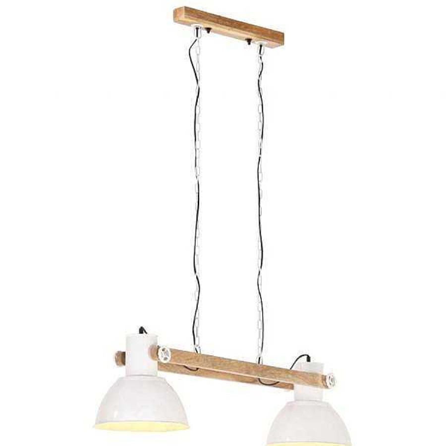 Iluminaci N Muebles tifón | L Mpara Colgante Industrial 25 W Blanca 109 Cm E27