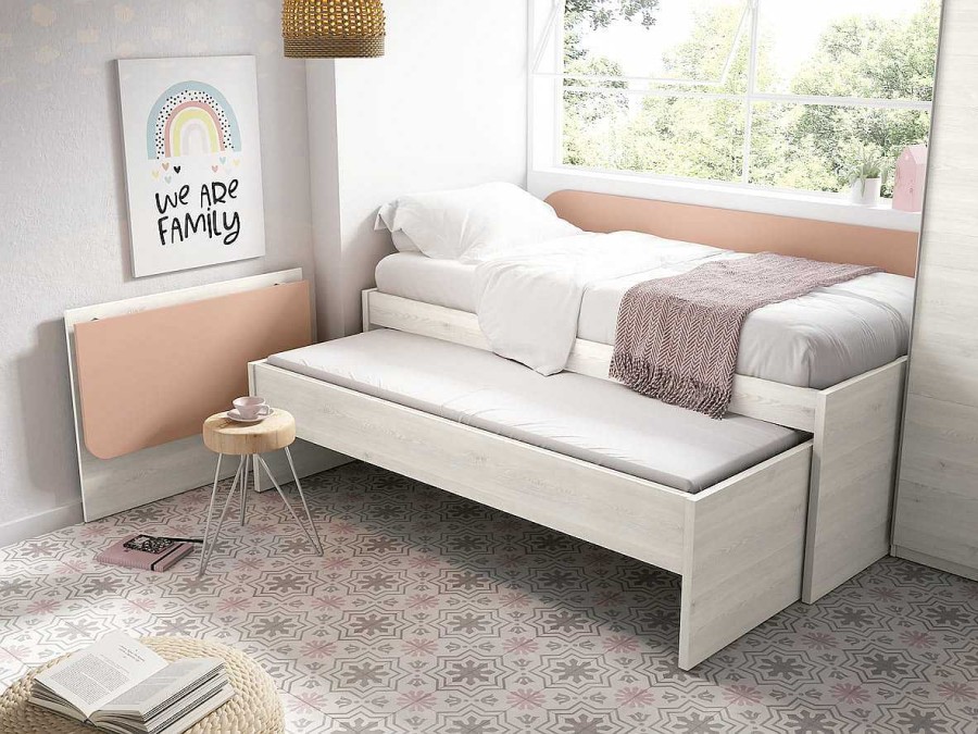 Muebles Muebles tifón Camas Nido Y Compactos | Cama Doble Con Respaldo Joven 13