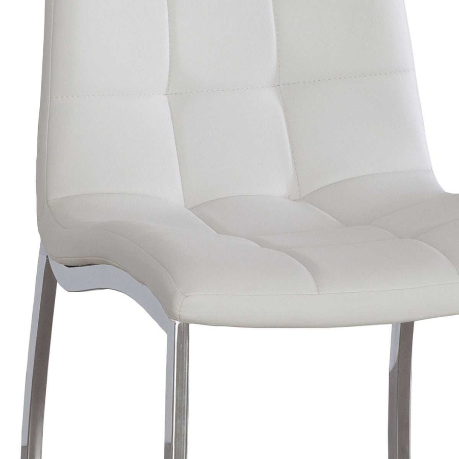 Muebles Muebles tifón Sillas De Sal N | Silla De Comedor Malva Polipiel Blanco