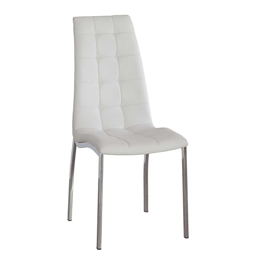 Muebles Muebles tifón Sillas De Sal N | Silla De Comedor Malva Polipiel Blanco