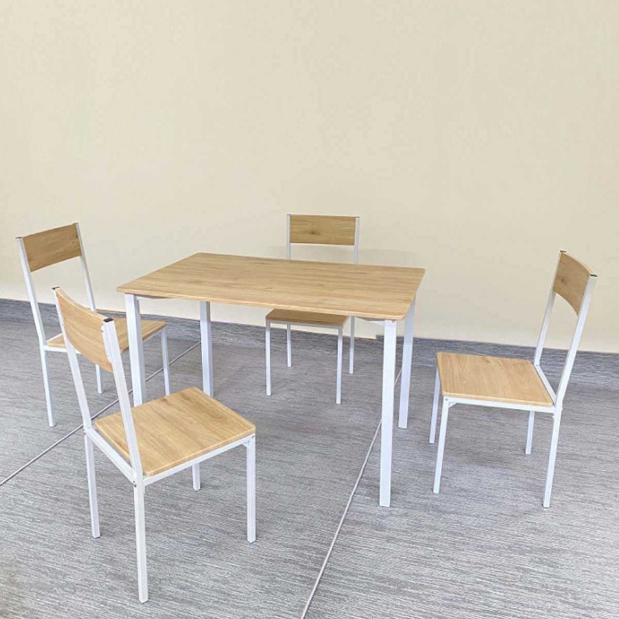 Muebles Muebles tifón Conjuntos Mesas Y Sillas | Conjunto Mesa + 4 Sillas Kobe