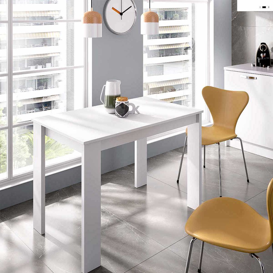 Muebles Muebles tifón Mesas De Comedor | Mesa Cocina Oradea Blanco