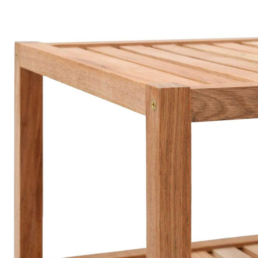 Ba O Muebles tifón | Estanter A Para El Ba O De Madera Maciza De Nogal 65X40X55 Cm