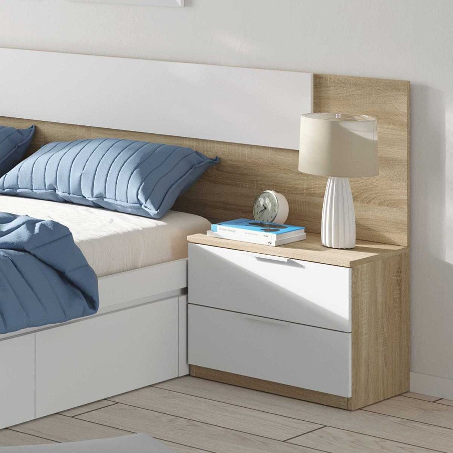 Muebles Muebles tifón Conjuntos De Dormitorio | Cabecero Y 2 Mesitas Mediterraneo