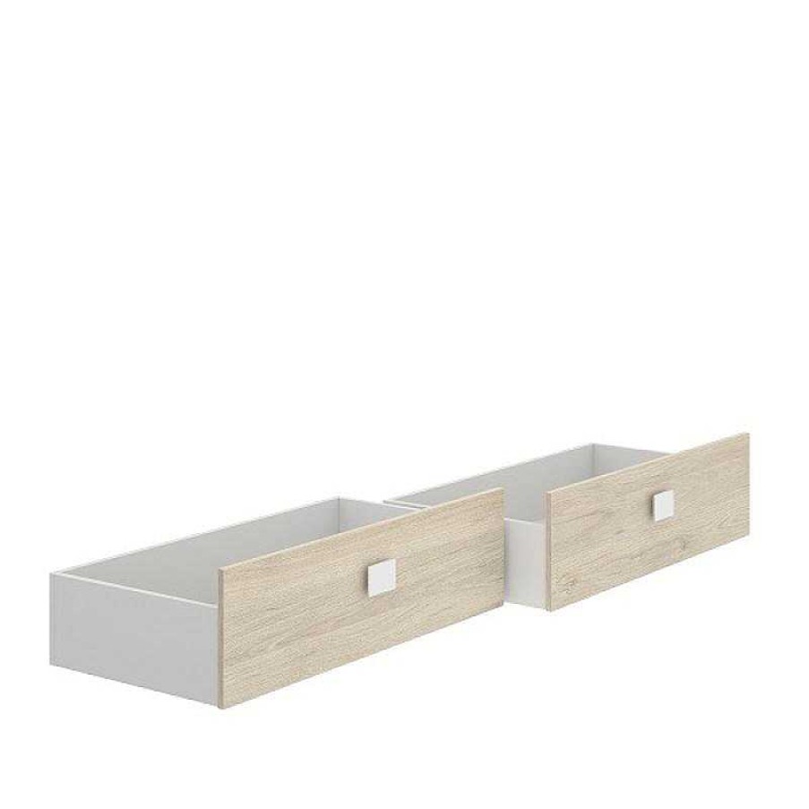 Muebles Muebles tifón Cabeceros Y Camas Juveniles | Pack 2 Cajones Para Cama Moli