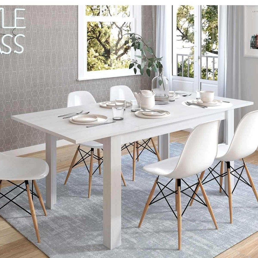 Muebles Muebles tifón Mesas De Comedor | Mesa Comedor Extensible Mozart-Davia 600 Polar