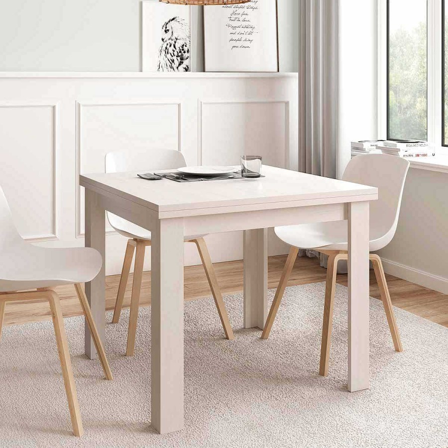 Muebles Muebles tifón Mesas De Comedor | Mesa Comedor Cuadrada Mozart-Davia 601 Polar