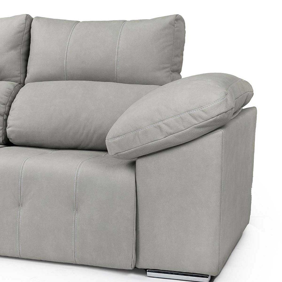 Sof S Muebles tifón | Chaiselongue Relax El Ctrico Bolto Gris Derecha Vista De Frente