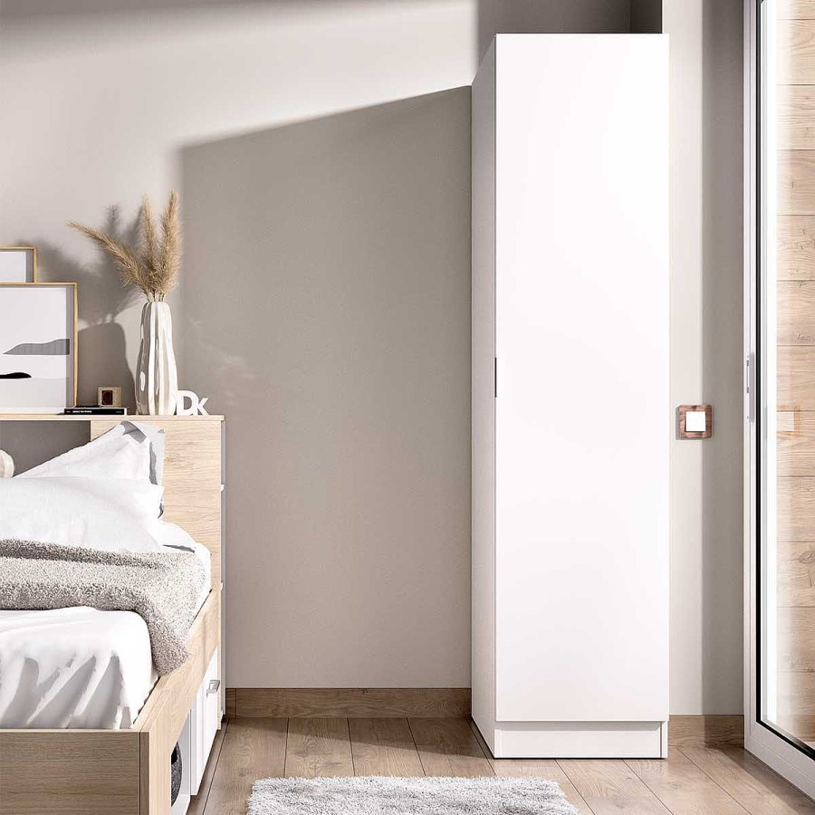 Muebles Muebles tifón Armarios Para Dormitorio | Armario 1 Puerta Ness 40 Blanco