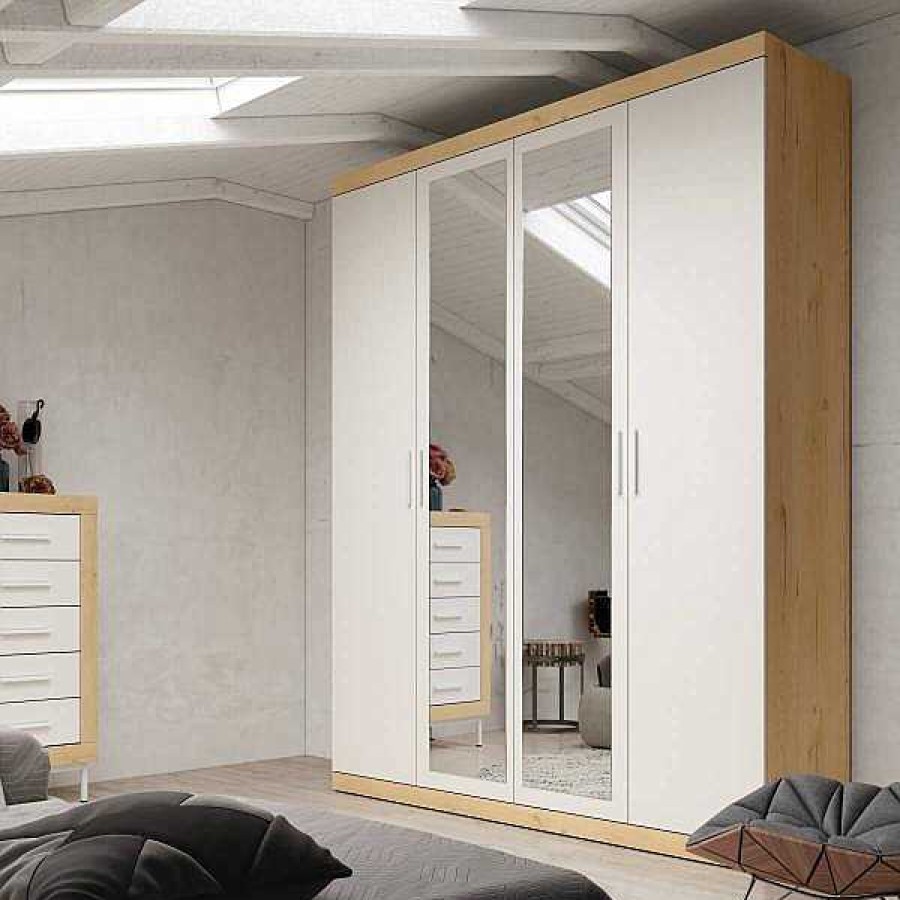 Muebles Muebles tifón Armarios Para Dormitorio | Armario 4 Puertas Milan 424